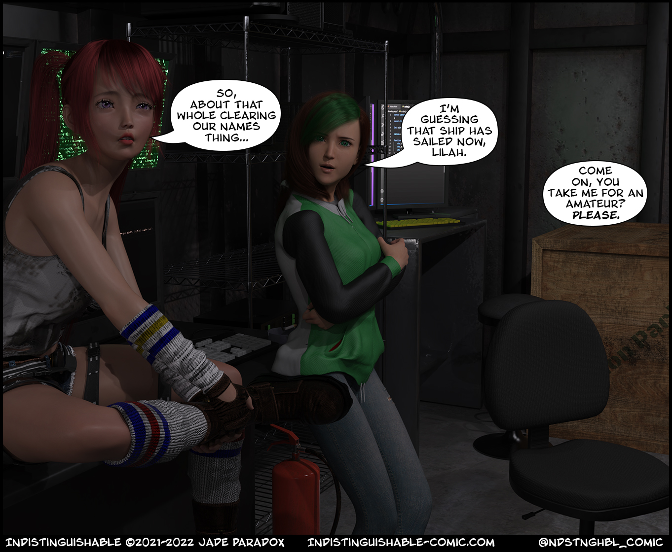 Indistinguishable - Episode 58, Page 11: Indistinguishable Sidecut – Lilah & Ramaja